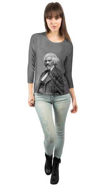 American Icons Frederick Douglas Womens 3/4 Sleeve