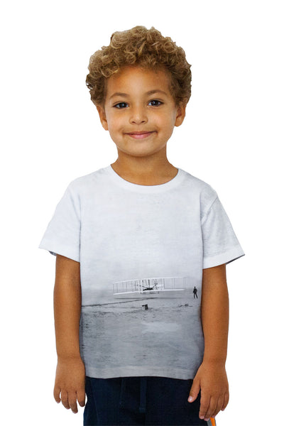 Kids American Icons Kitty Hawk Wright Brothers Kids T-Shirt