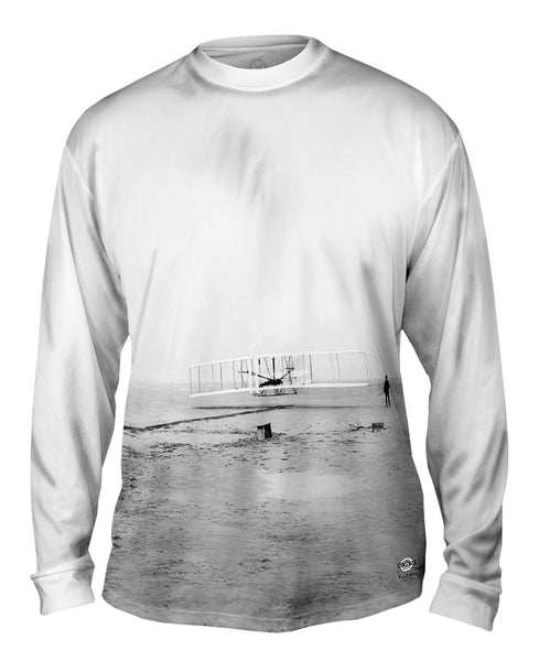 American Icons Kitty Hawk Wright Brothers Mens Long Sleeve