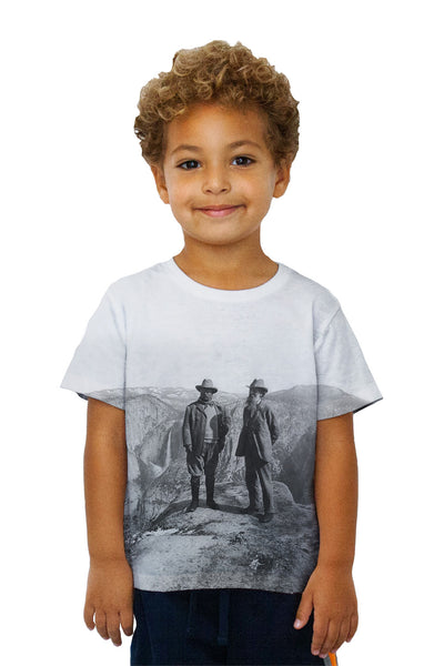 Kids American Icons Roosevelt And Muir Kids T-Shirt