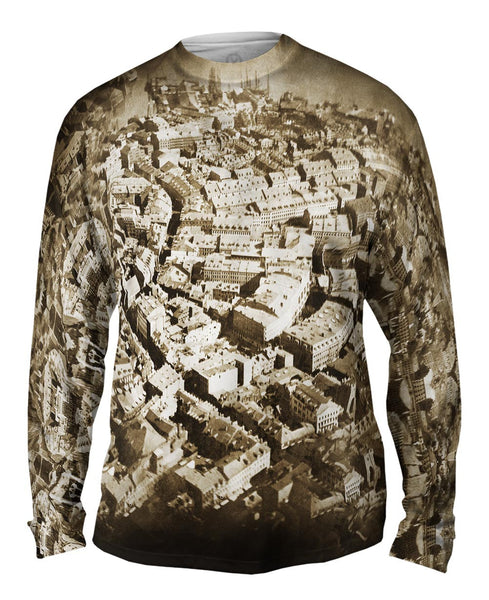 Boston From The Air Mens Long Sleeve