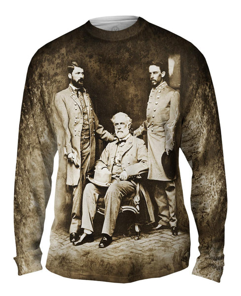General Robert E Lee , Custis Lee & Walter Taylor Mens Long Sleeve