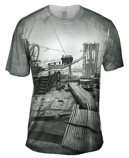 Brooklyn Bridge Under Construction Mens T-Shirt