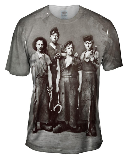 Four Young Blacksmiths Mens T-Shirt
