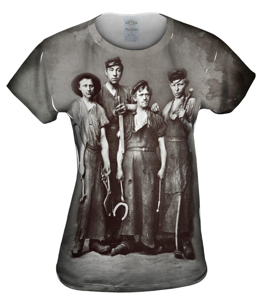 Four Young Blacksmiths Womens Top