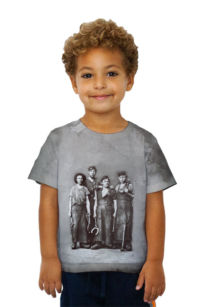 Kids Four Young Blacksmiths Kids T-Shirt