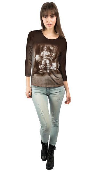 Electric Chair At Sing Sing Womens 3/4 Sleeve