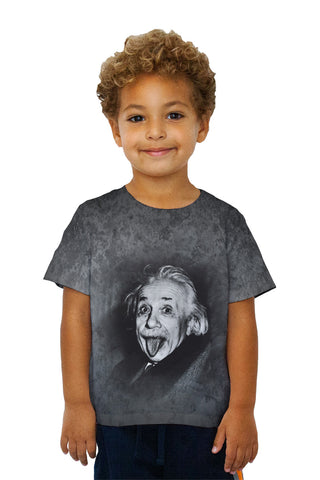 Kids Albert Einstein Sticks Out His Tongue