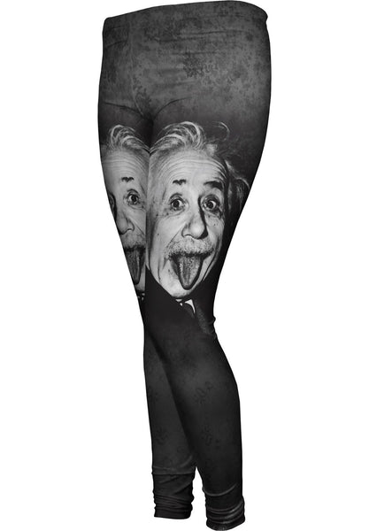 Albert Einstein Sticks Out His Tongue Womens Leggings
