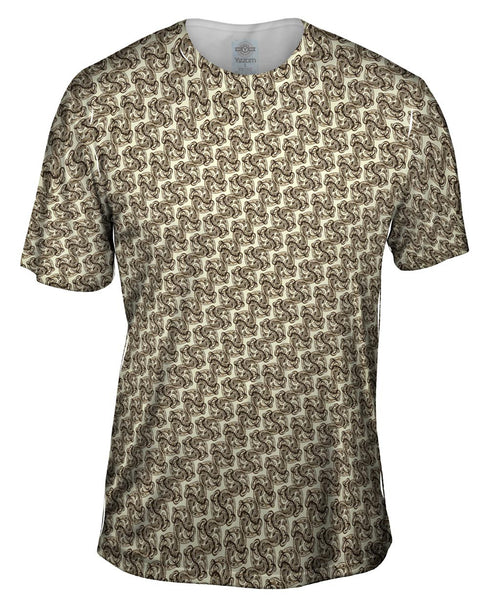 Tribal Brown Ornament Mens T-Shirt