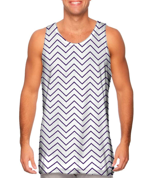 Chevron Purple Thin Mens Tank Top