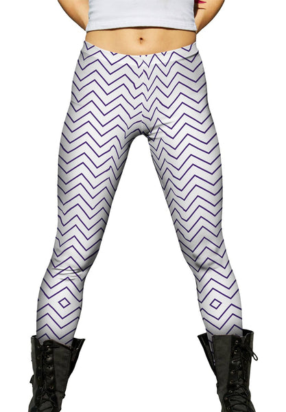 Chevron Purple Thin Womens Leggings