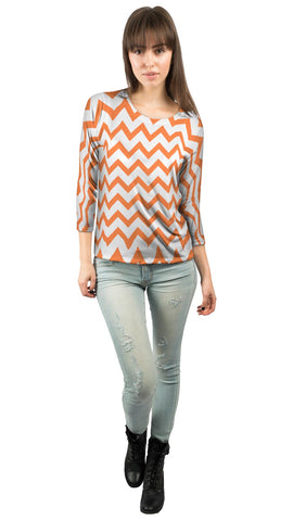 Chevron Orange Medium