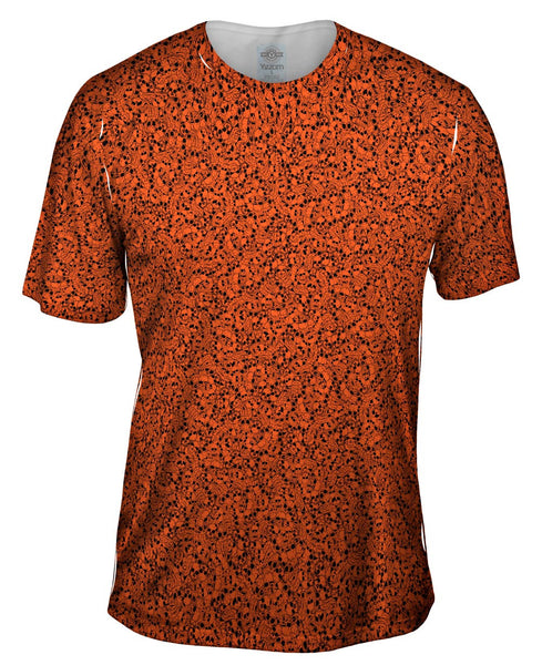 Halloween Skulls Orange Mens T-Shirt