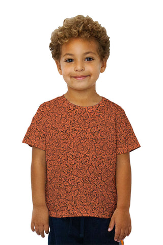 Kids Halloween Skulls Orange