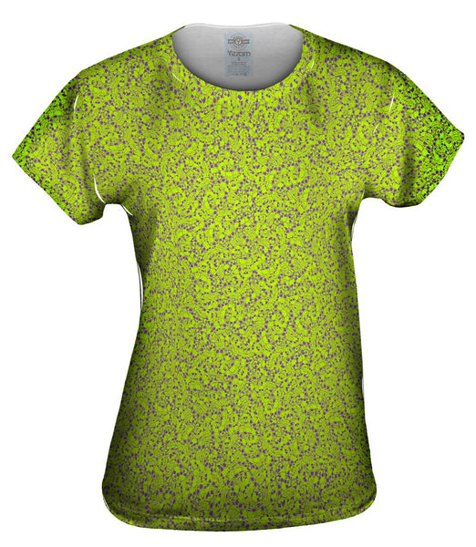 Halloween Skulls Green Purple&nbsp;Womens Top