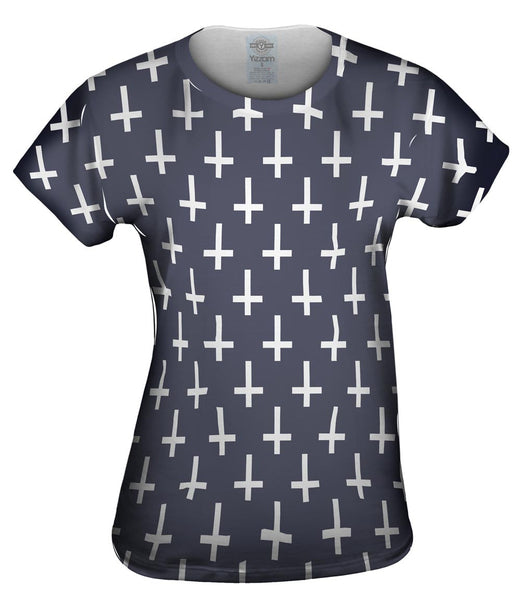 Cross Of St Peter Dark Purple Womens Top