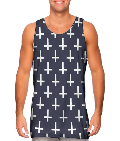 Cross Of St Peter Dark Purple&nbsp;Mens Tank Top