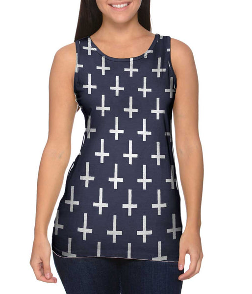 Cross Of St Peter Dark Purple&nbsp;Womens Tank Top