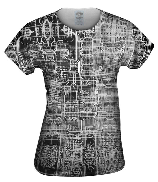 Circuit Board White Womens Top