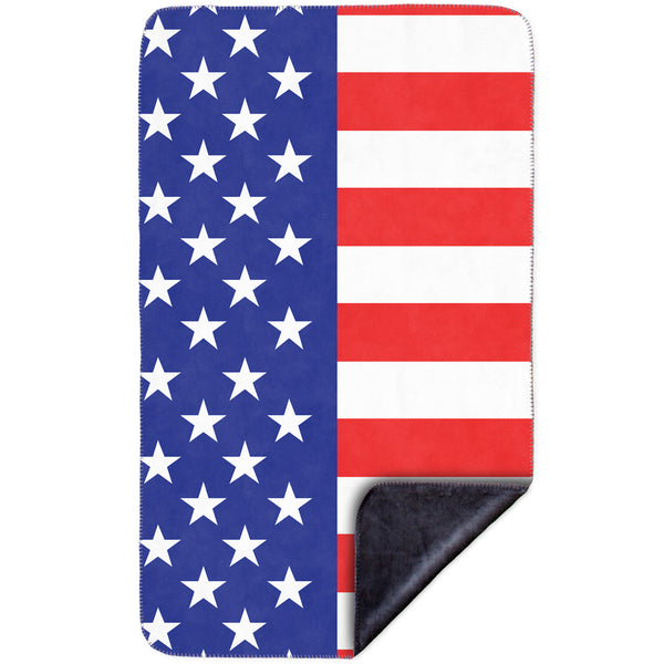 American Flag MicroMink(Whip Stitched) Grey