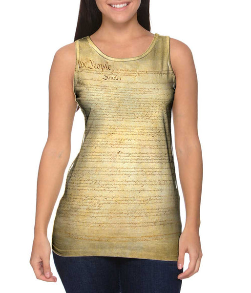 Us Constitution Womens Tank Top