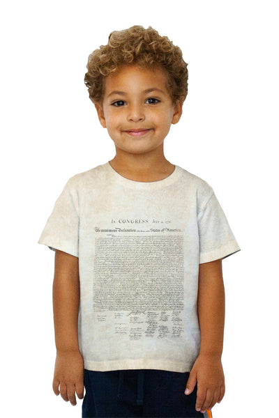 Kids Us Declaration Of Independence Kids T-Shirt