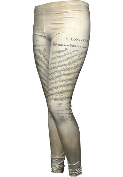 Us Declaration Of Independence Womens Leggings
