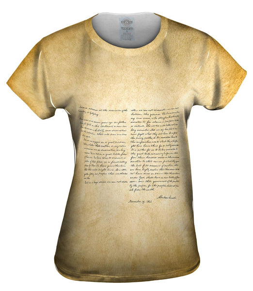 Gettysburg Address&nbsp;Womens Top