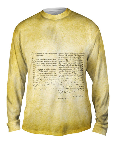 Gettysburg Address Mens Long Sleeve
