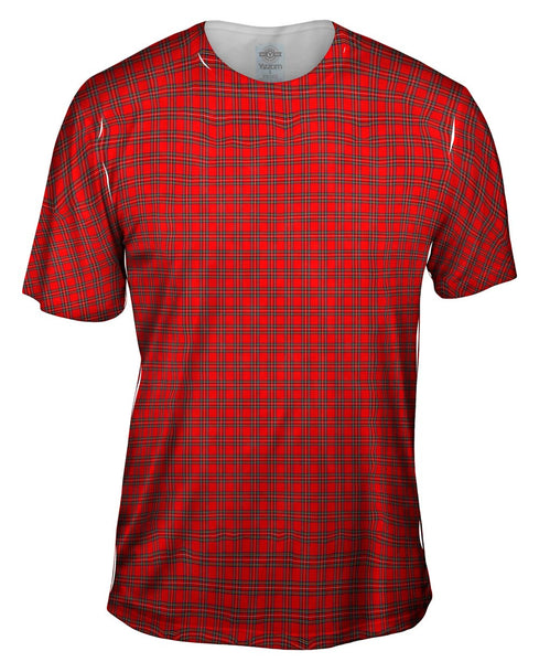 Tartar Pattern Red Mens T-Shirt