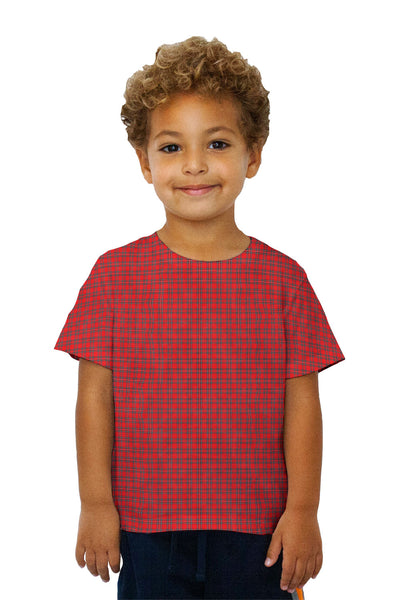 Kids Tartar Pattern Red&nbsp;Kids T-Shirt