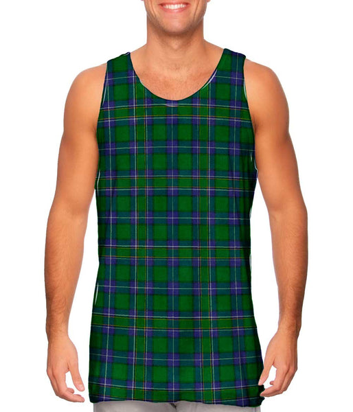 Tartar Pattern Green&nbsp;Mens Tank Top