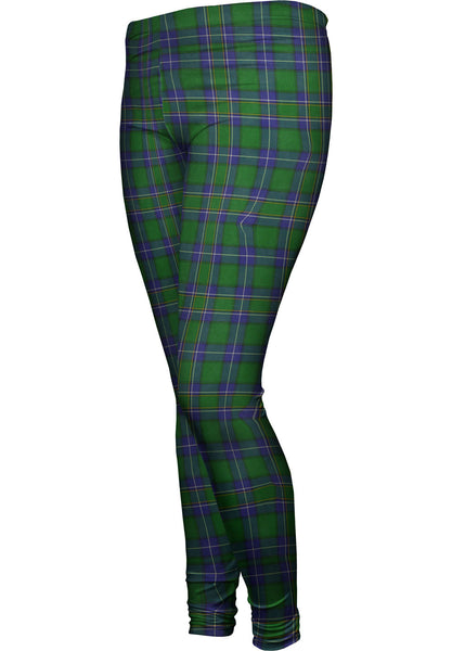 Tartar Pattern Green Womens Leggings