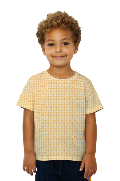 Kids Hawaiian White Brown Kids T-Shirt