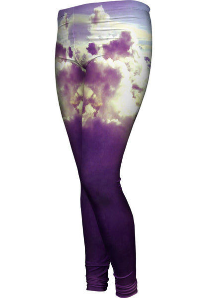 Purple Clouds Womens Leggings