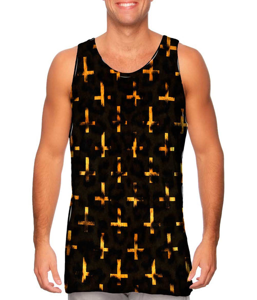 Leopard Cross Of St Peter&nbsp;Mens Tank Top