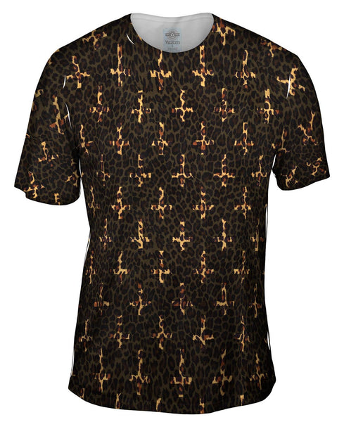Cheetah Cross Of St Peter Mens T-Shirt