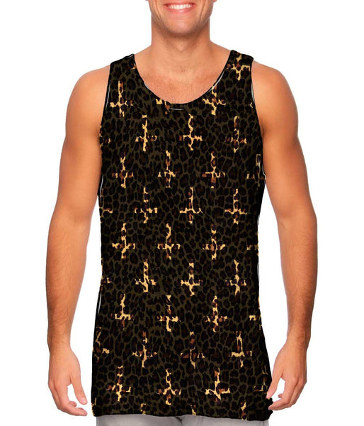 Cheetah Cross Of St Peter Mens Tank Top