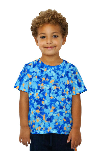 Kids Paint Splatter Madness Blue&nbsp;Kids T-Shirt