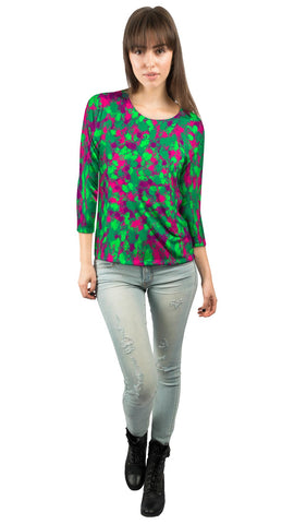 Paint Splatter Madness Green Pink