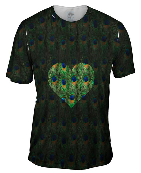 Love Peacock Animal Skin Mens T-Shirt