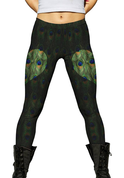 Love Peacock Animal Skin Womens Leggings