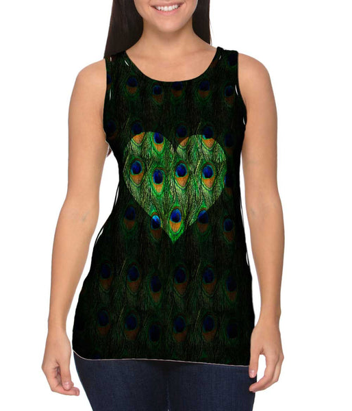 Love Peacock Animal Skin&nbsp;Womens Tank Top
