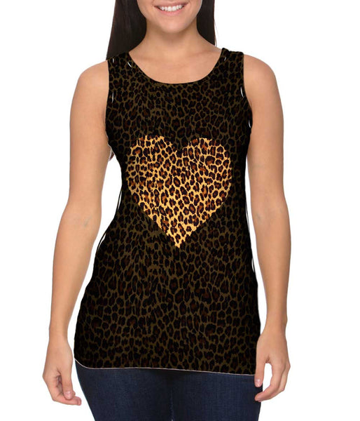 Love Cheetah Animal Skin Womens Tank Top