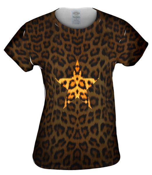 Star Leopard Animal Skin&nbsp;Womens Top