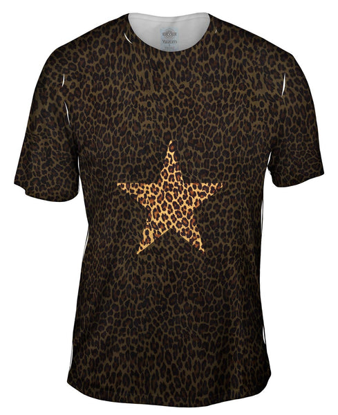 Star Cheetah Animal Skin Mens T-Shirt