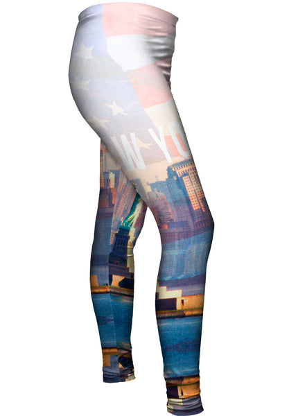 New York Pride Statue Of Liberty Womens Leggings