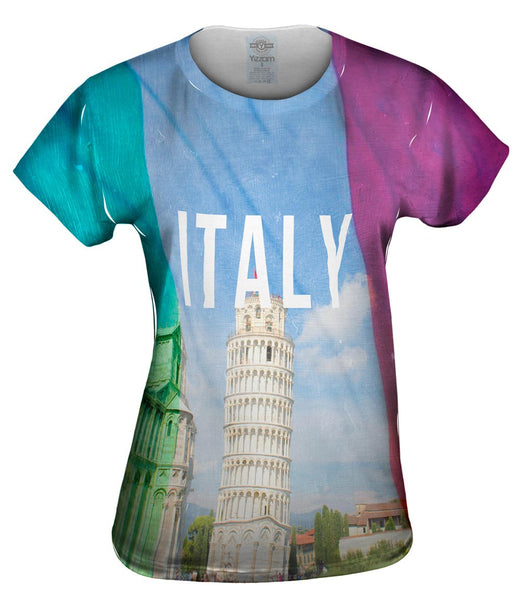 Italy Pride Tower Of Pisa Womens Top
