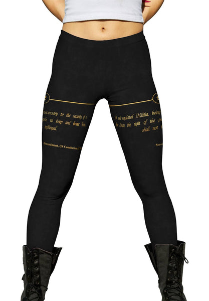 Second Amendment Us Constitution Womens Leggings